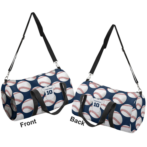 Baseball Jersey Duffle bag small front and back sides