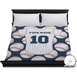 Baseball Jersey Duvet Cover - King (Personalized)