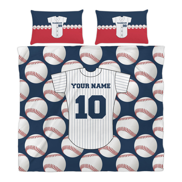 Baseball Jersey Duvet Cover Set - King - Alt Approval