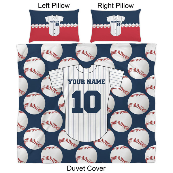 Baseball Jersey Duvet Cover Set - King - Approval