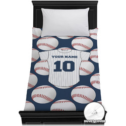 Baseball Jersey Duvet Cover - Twin XL (Personalized)