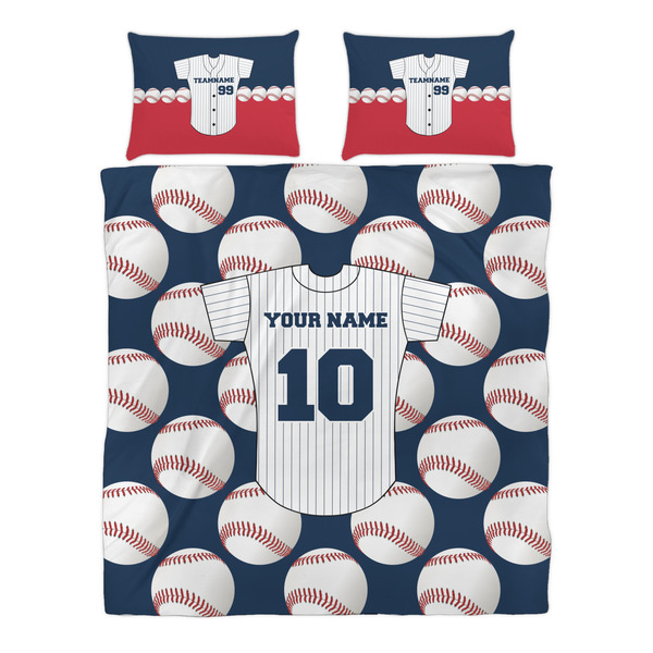 Baseball Jersey Duvet cover Set - Queen - Alt Approval