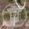 Baseball Jersey Engraved Glass Ornaments - Round-Main Parent