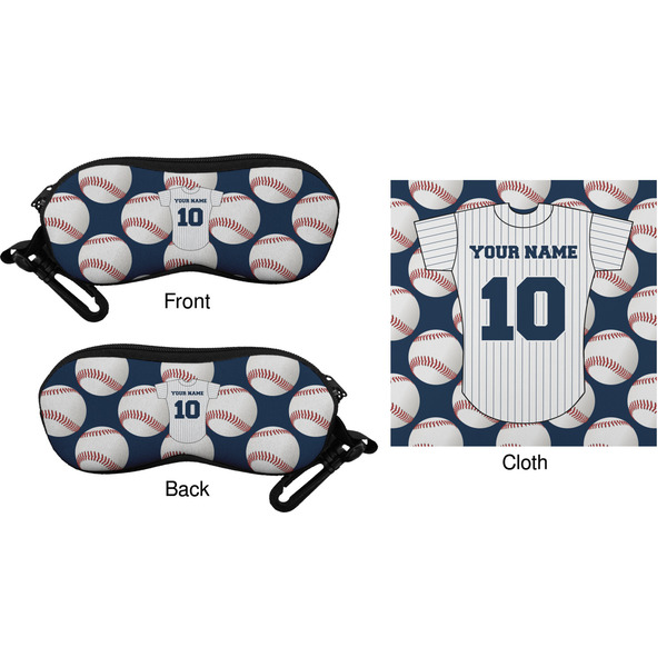 Baseball Jersey Eyeglass Case & Cloth (Approval)