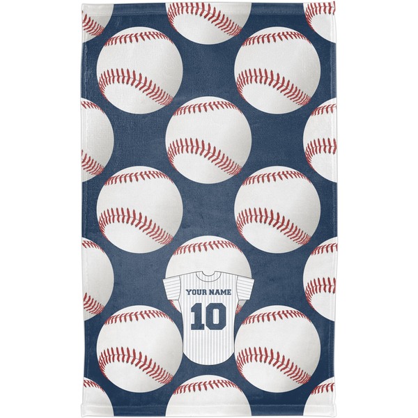 Baseball Jersey Finger Tip Towel - Full View