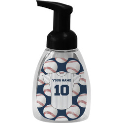 Baseball Jersey Foam Soap Bottle - Black (Personalized)