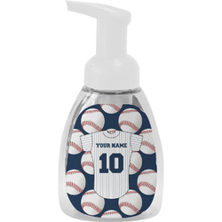Baseball Jersey Foam Soap Bottle - White (Personalized)