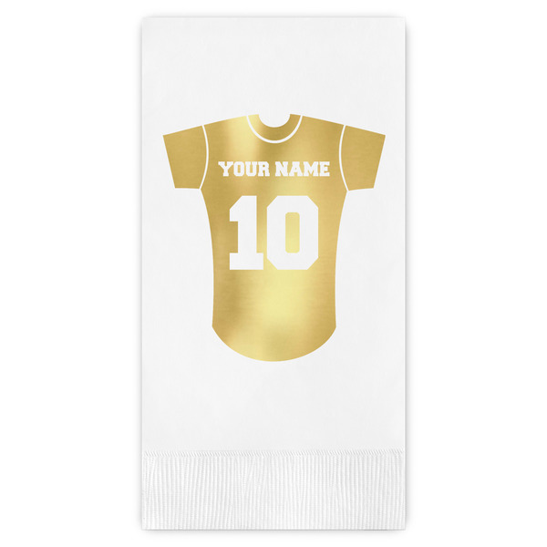Custom Baseball Jersey Guest Napkins - Foil Stamped (Personalized)