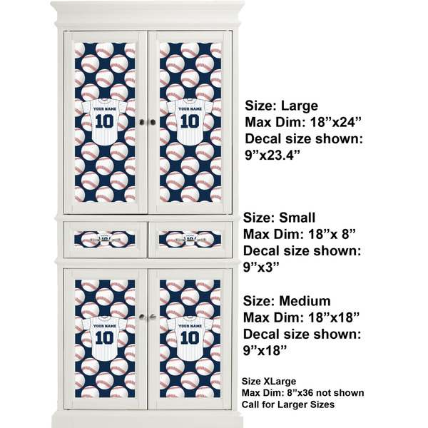 Baseball Jersey Full Cabinet (Show Sizes)