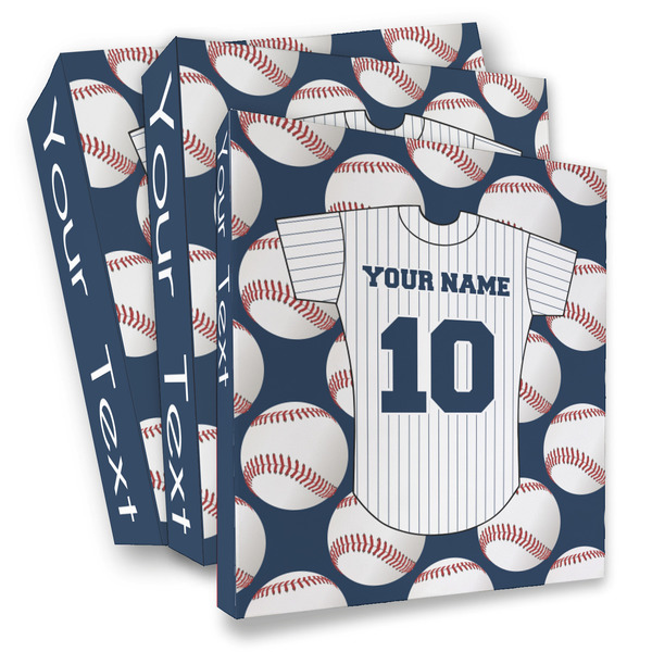 Custom Baseball Jersey 3 Ring Binder - Full Wrap (Personalized)