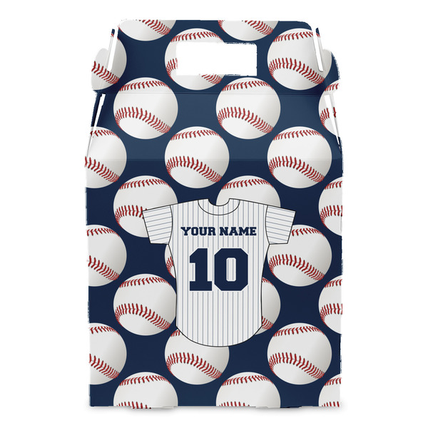 Baseball Jersey Gable Favor Box - Front