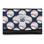 Baseball Jersey Genuine Leather Women's Wallet - Small (Personalized)