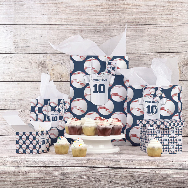 Baseball Jersey Gift Bags - In Context