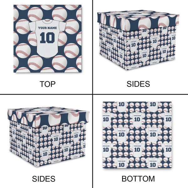 Baseball Jersey Gift Boxes with Lid - Canvas Wrapped - XX-Large - Approval