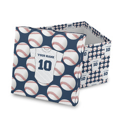 Baseball Jersey Gift Box with Lid - Canvas Wrapped (Personalized)