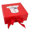 Baseball Jersey Gift Boxes with Magnetic Lid - Red - Front