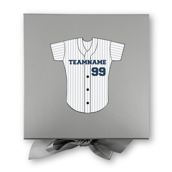 Baseball Jersey Gift Boxes with Magnetic Lid - Silver - Approval