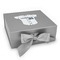 Baseball Jersey Gift Boxes with Magnetic Lid - Silver - Front