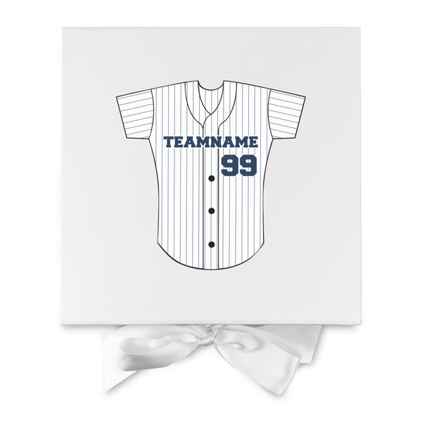 Baseball Jersey Gift Boxes with Magnetic Lid - White - Approval