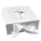 Baseball Jersey Gift Boxes with Magnetic Lid - White - Front