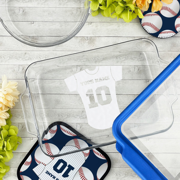 Baseball Jersey Glass Baking Dish - LIFESTYLE (13x9)
