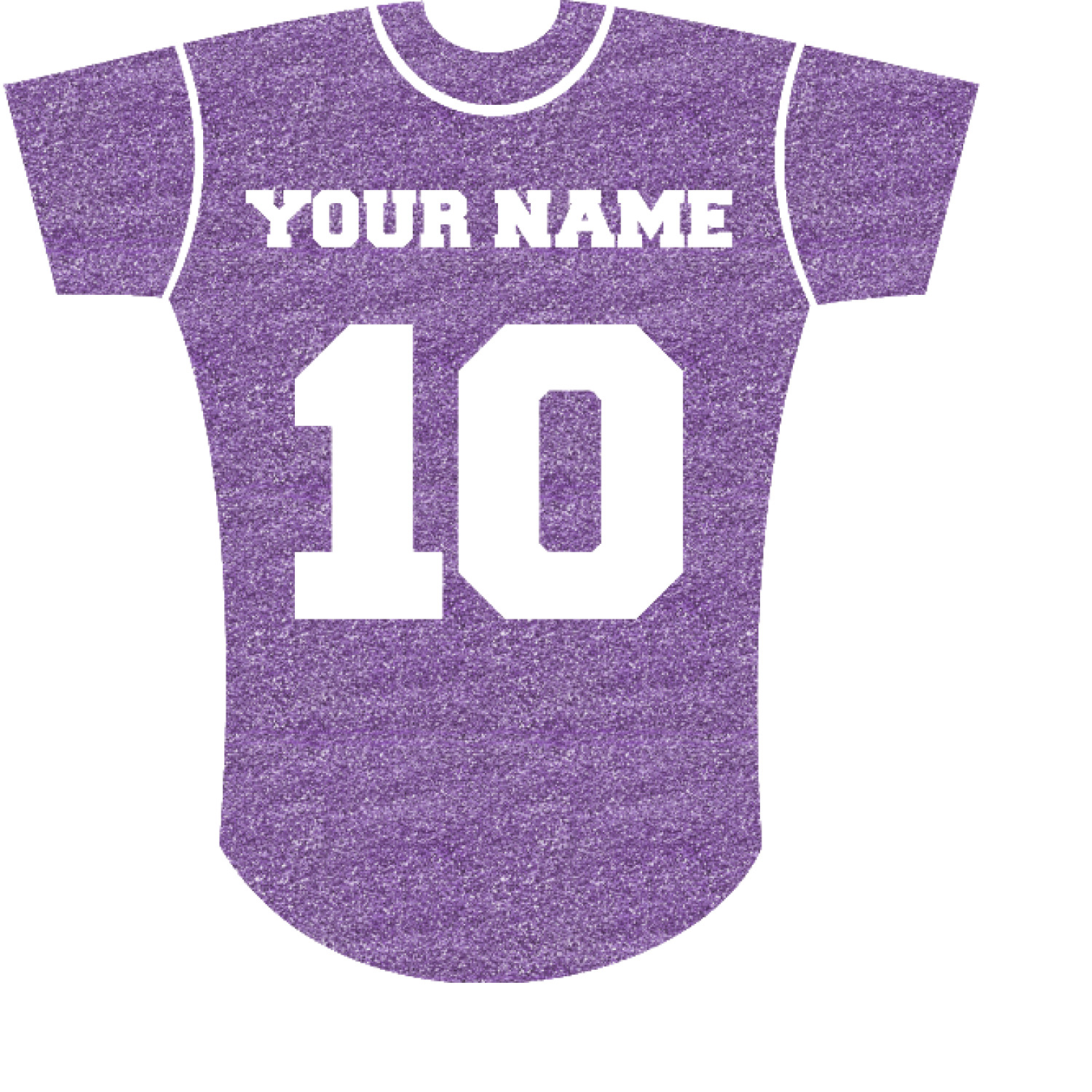 Baseball Jersey Glitter Sticker Decal Custom Sized (Personalized