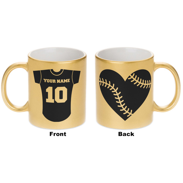 Baseball Jersey Gold Mug - Apvl