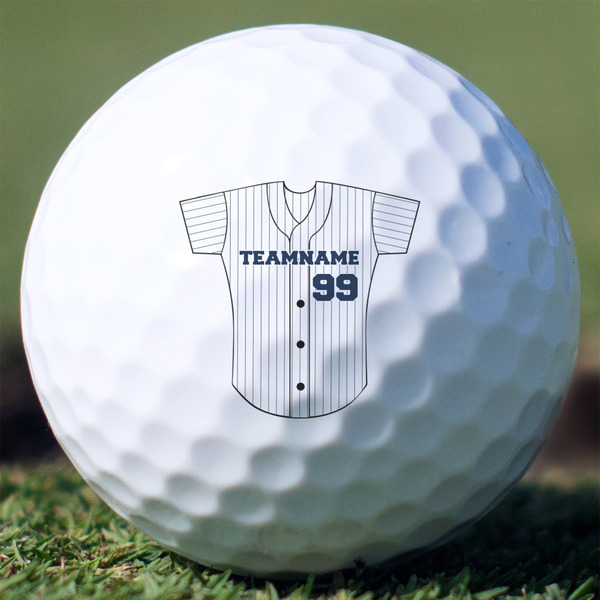 Custom Baseball Jersey Golf Balls - Titleist Pro V1 - Set of 12 (Personalized)