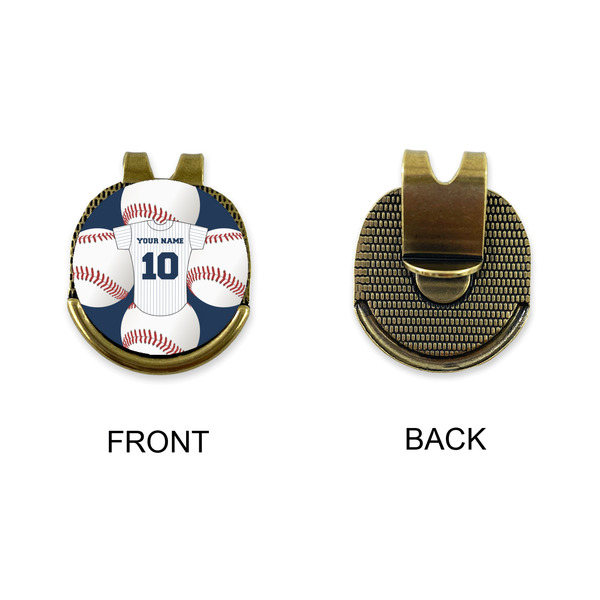 Baseball Jersey Golf Ball Hat Clip Marker - Apvl - GOLD