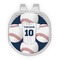 Baseball Jersey Golf Ball Marker - Hat Clip - Silver