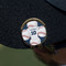 Baseball Jersey Golf Ball Marker Hat Clip - Gold - On Hat