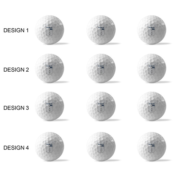 Baseball Jersey Golf Balls - Generic - Set of 12 - APPROVAL