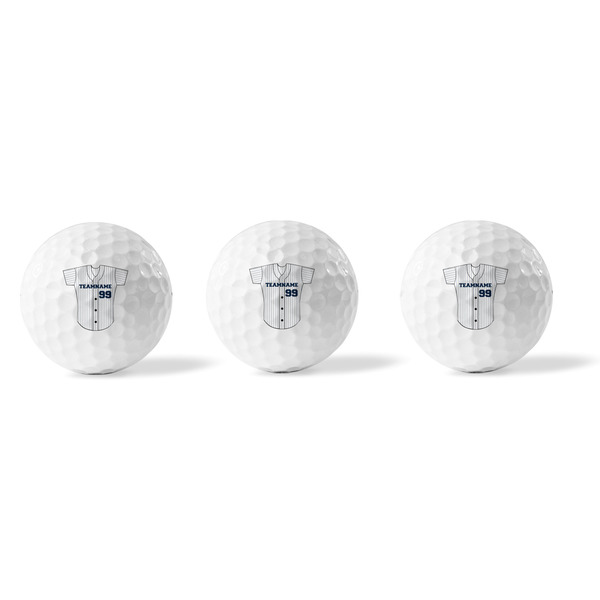 Baseball Jersey Golf Balls - Generic - Set of 3 - APPROVAL