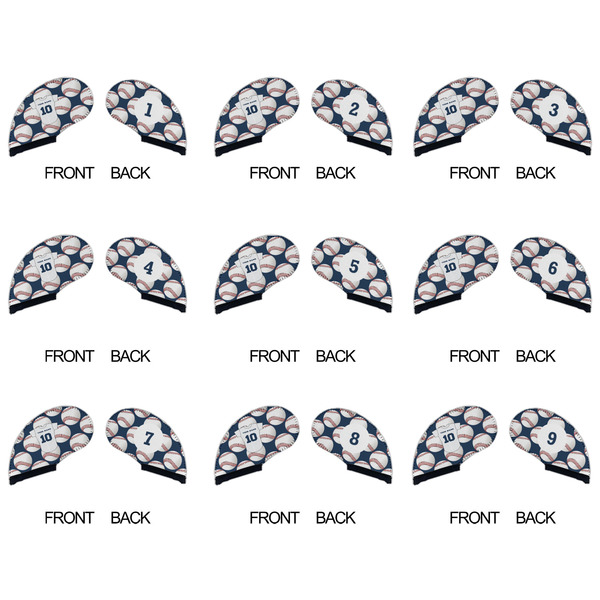 Baseball Jersey Golf Club Covers - APPROVAL (set of 9)