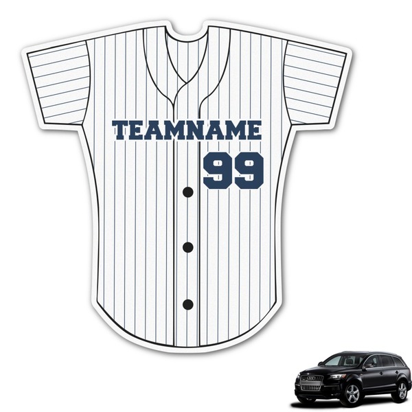 Custom Baseball Jersey Graphic Car Decal (Personalized)