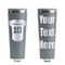 Baseball Jersey Grey RTIC Everyday Tumbler - 28 oz. - Front and Back