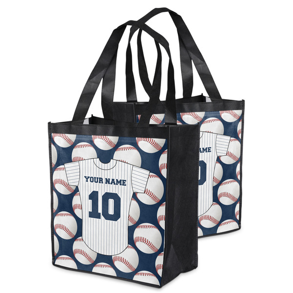 Baseball Jersey Grocery Bag - MAIN