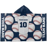 Baseball Jersey Kids Hooded Towel (Personalized)