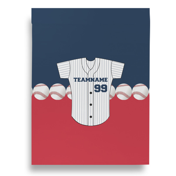 Baseball Jersey House Flags - Double Sided - BACK