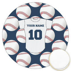 Baseball Jersey Printed Cookie Topper - 3.25" (Personalized)