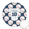 Baseball Jersey Icing Circle - Medium - Front