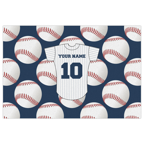 Baseball Jersey Indoor / Outdoor Rug - 2'x3' - Front Flat