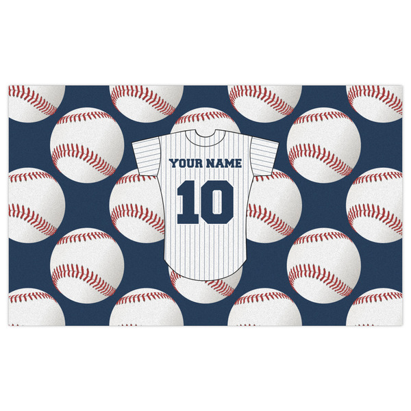 Baseball Jersey Indoor / Outdoor Rug - 3'x5' - Front Flat