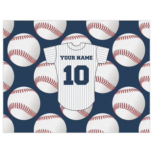 Baseball Jersey Indoor / Outdoor Rug - 6'x8' - Front Flat