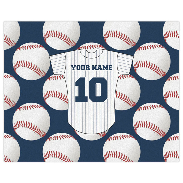 Baseball Jersey Indoor / Outdoor Rug - 8'x10' - Front Flat