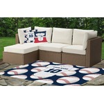 Baseball Jersey Indoor / Outdoor Rug - Custom Size w/ Name and Number