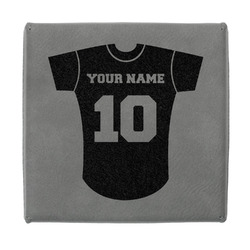 Baseball Jersey Jewelry Gift Box - Engraved Leather Lid (Personalized)