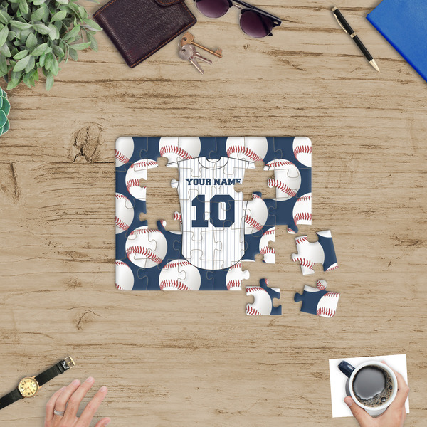 Baseball Jersey Jigsaw Puzzle 30 Piece - In Context
