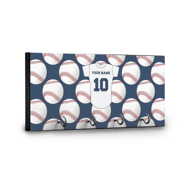 Baseball Jersey Key Hanger - Front View with Hooks