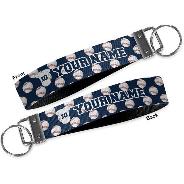 Baseball Jersey Key-chain - Metal and Nylon - Front and Back